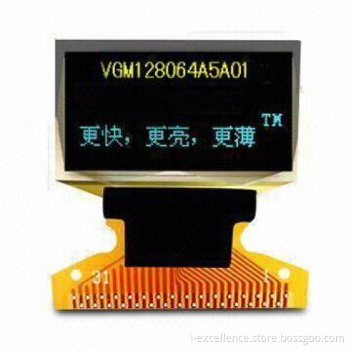 0.96-inch Display for Mobile Phones, with 128 x 64mm Dot Matrix, Available in Yellow and Blue